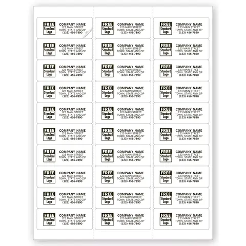 12716 - Permanent Computer Mailing Labels, 30 Per Sheet