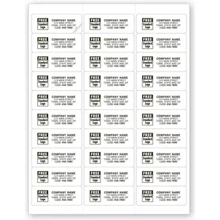 12716 - Permanent Computer Mailing Labels, 30 Per Sheet