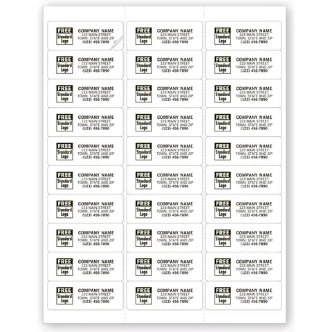 12716 - Permanent Computer Mailing Labels, 30 Per Sheet