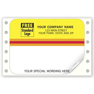 1210 - Continuous Mailing Labels, Bright Yellow