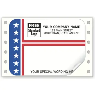 9365 - Patriotic Continuous Mailing Labels