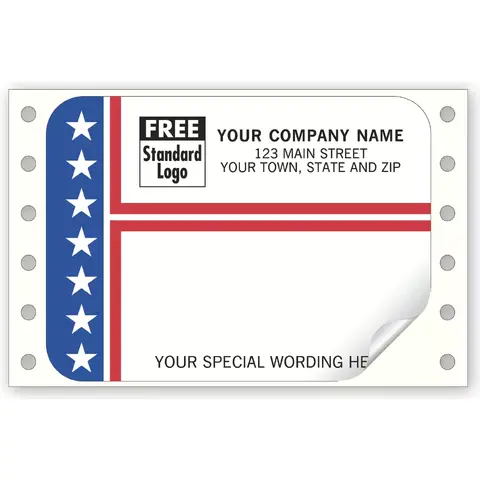 9365 - Patriotic Continuous Mailing Labels
