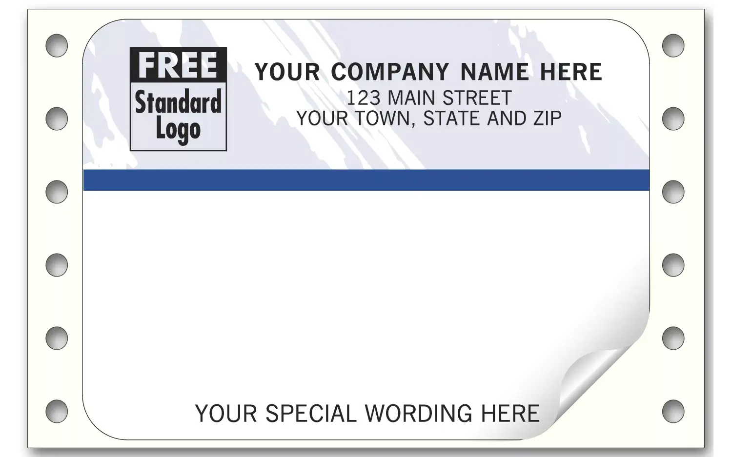 1291T - Continuous Mailing Labels, Color Collection