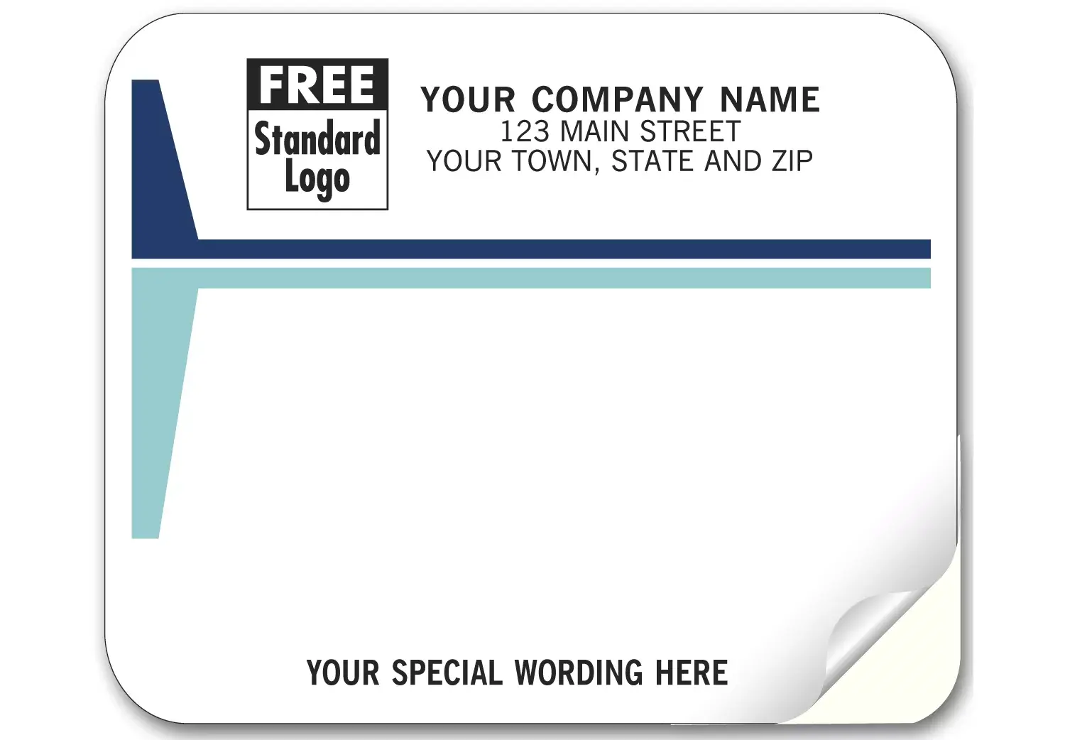 3797 - Laser/Inkjet Mailing Labels, Blue Lines