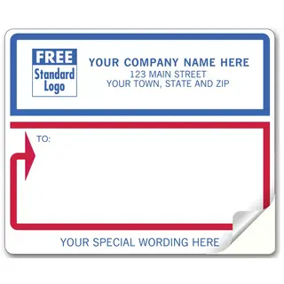 12688 - Laser/Inkjet Mailing Labels, Red & Blue