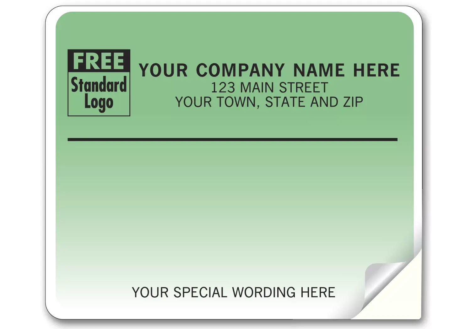 12696 - Laser Mailing Labels, Aqua