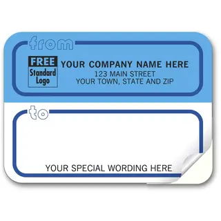 71 - Padded Mailing Labels, Corporate Blue