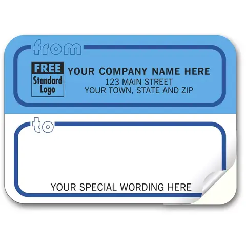 71 - Padded Mailing Labels, Corporate Blue