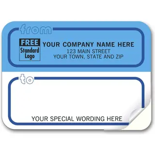 71 - Padded Mailing Labels, Corporate Blue