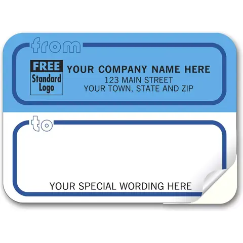 71 - Padded Mailing Labels, Corporate Blue