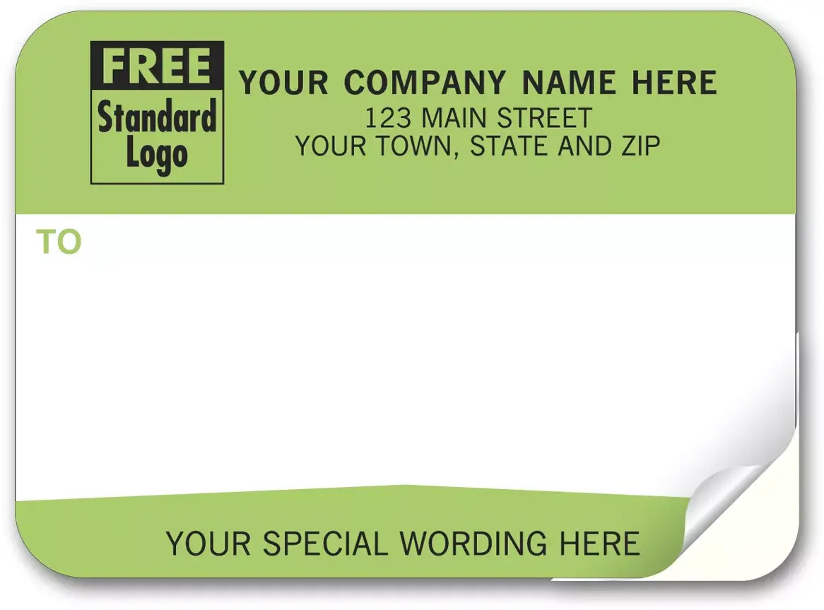 79 - Padded Mailing Labels, Green