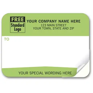 79 - Padded Mailing Labels, Green