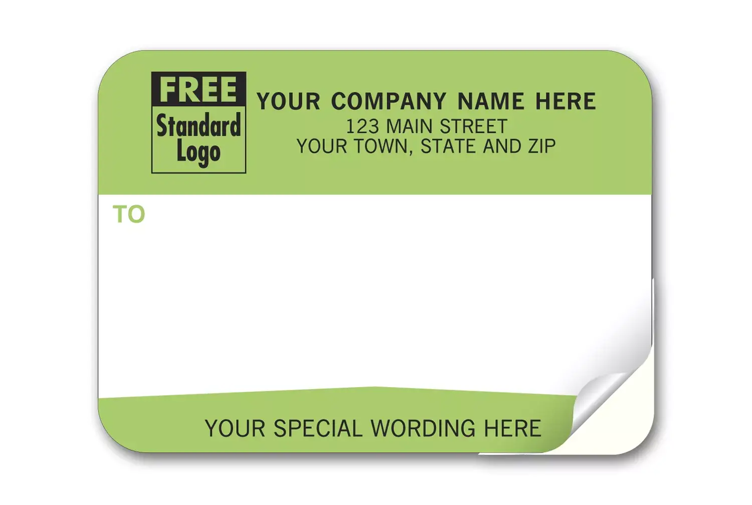 79 - Padded Mailing Labels, Green