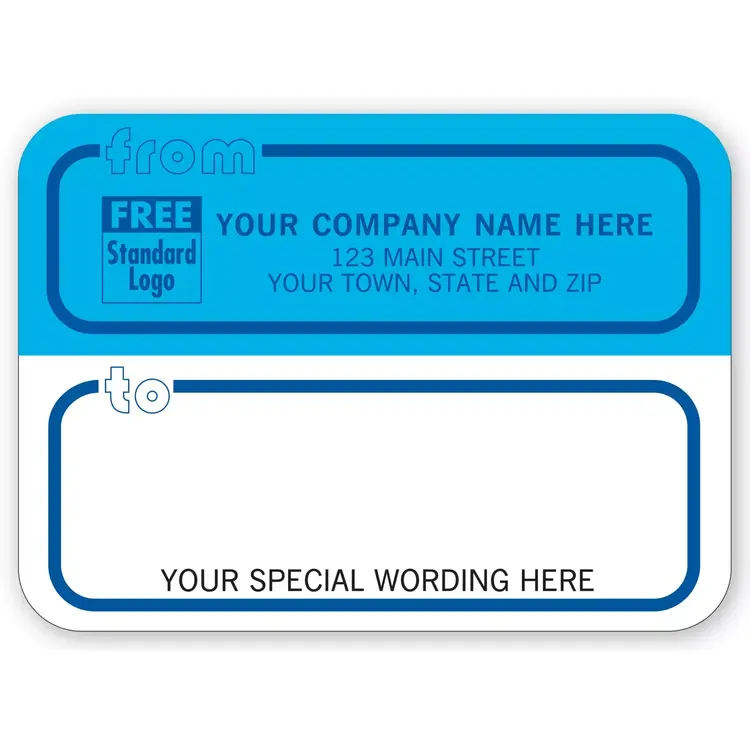 R71 - Mailing Label Rolls, Corporate Blue