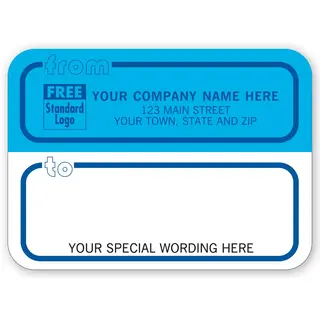 R71 - Mailing Label Rolls, Corporate Blue