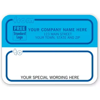 R71 - Mailing Label Rolls, Corporate Blue