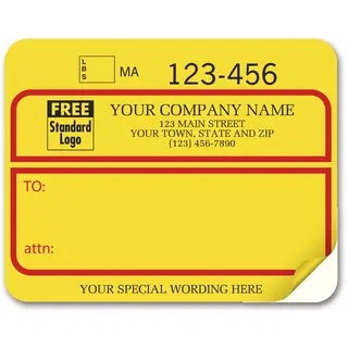 1200B - Custom Printed UPS Shipping Labels, Padded