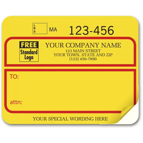1200B - Custom Printed UPS Shipping Labels, Padded