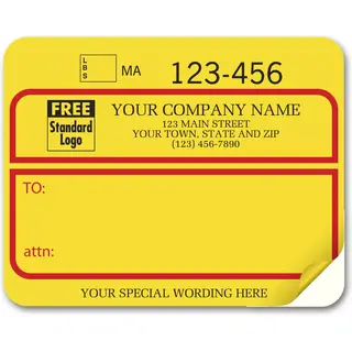 1200B - Custom Printed UPS Shipping Labels, Padded