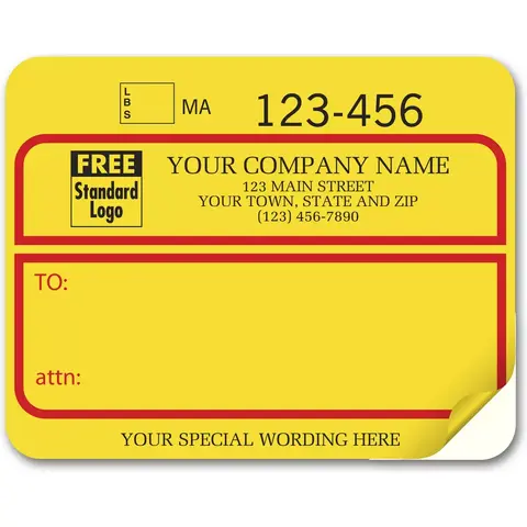 1200B - Custom Printed UPS Shipping Labels, Padded