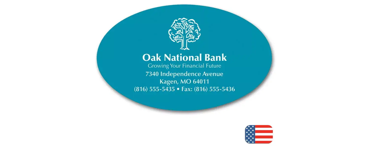 108859 - Custom Printed Oval Magnets