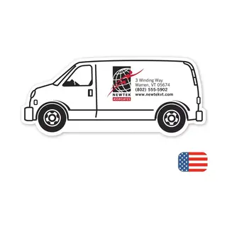 Custom Printed Van Magnets, 2 Ink Colors