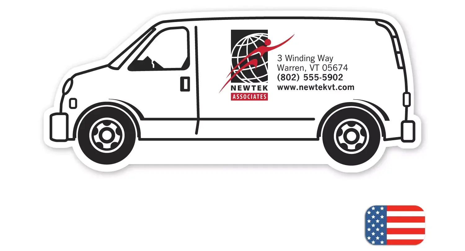 Custom Printed Van Magnets, 2 Ink Colors
