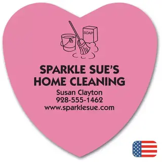 Custom Printed Heart Shaped Magnets
