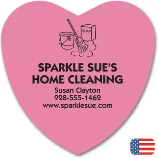 Custom Printed Heart Shaped Magnets