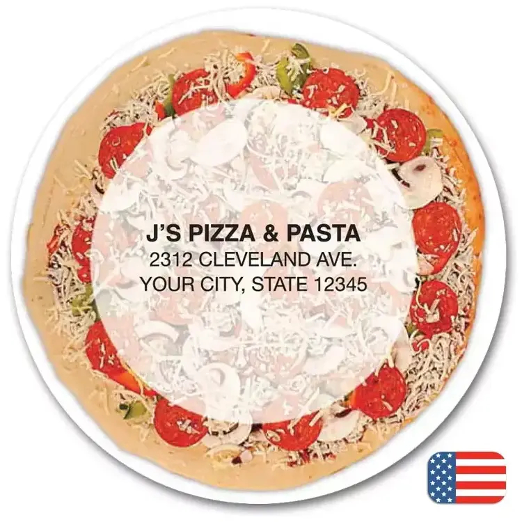 108867 - Custom Printed Pizza Magnets