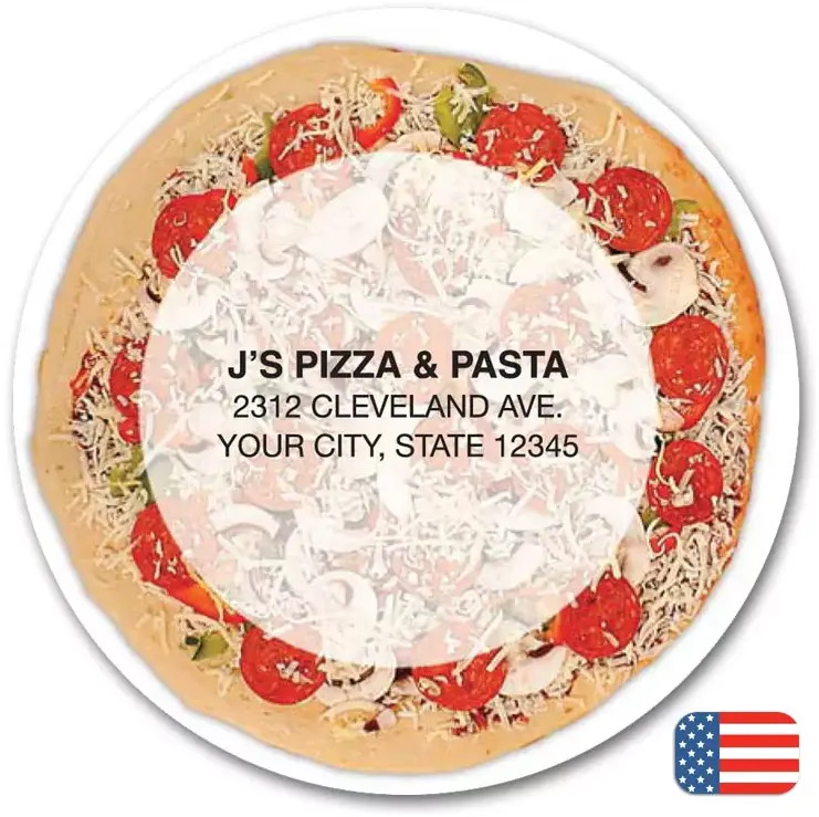 108867 - Custom Printed Pizza Magnets
