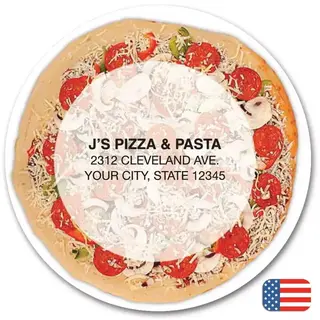 108867 - Custom Printed Pizza Magnets