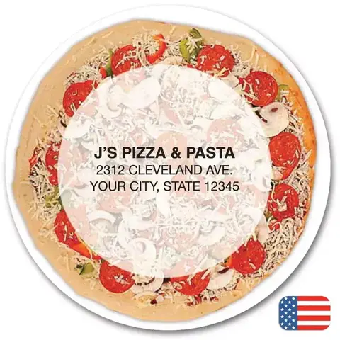 108867 - Custom Printed Pizza Magnets