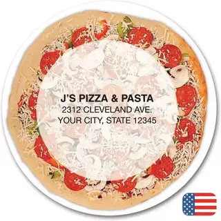 108867 - Custom Printed Pizza Magnets