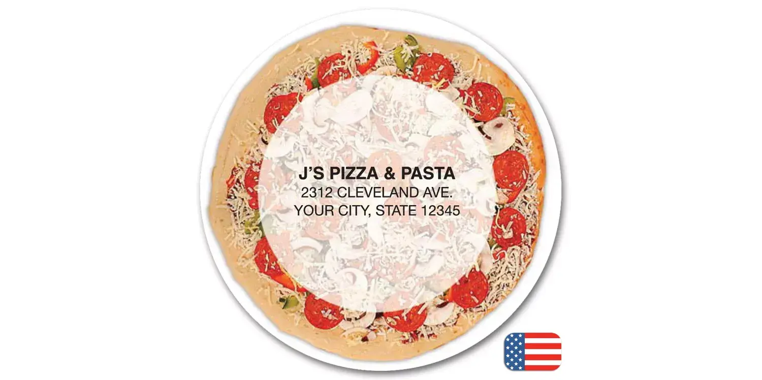 108867 - Custom Printed Pizza Magnets