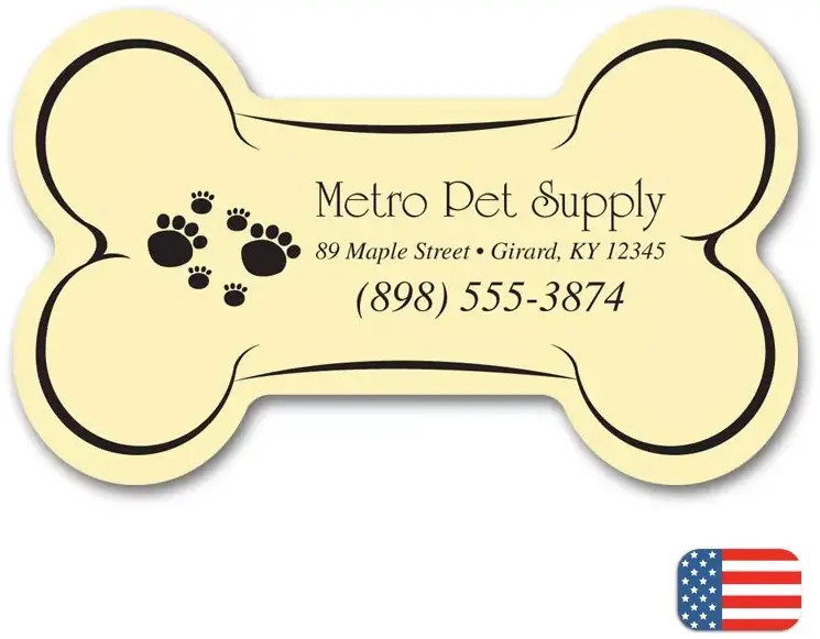 Custom Printed Dog Bone Magnets