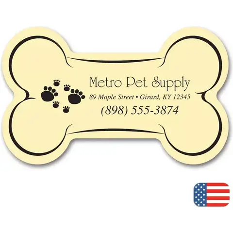 Custom Printed Dog Bone Magnets