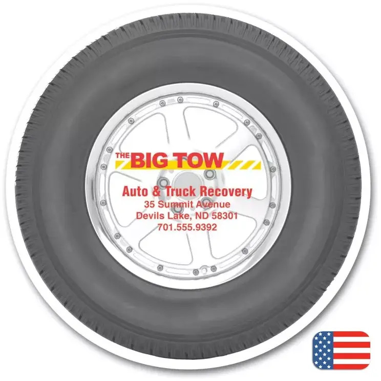 Custom Printed Tire Magnets
