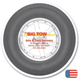 Custom Printed Tire Magnets