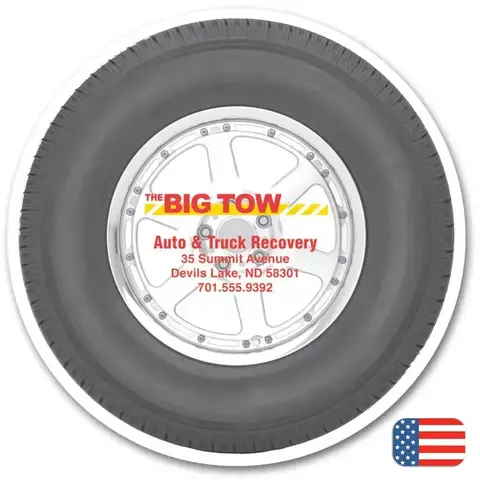 Custom Printed Tire Magnets