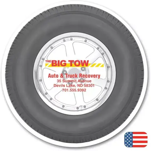 Custom Printed Tire Magnets