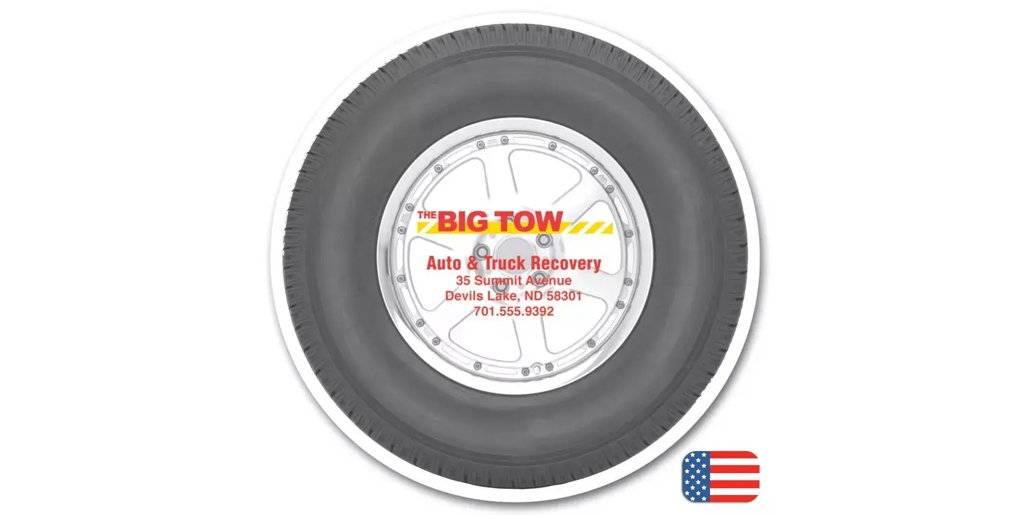 Custom Printed Tire Magnets