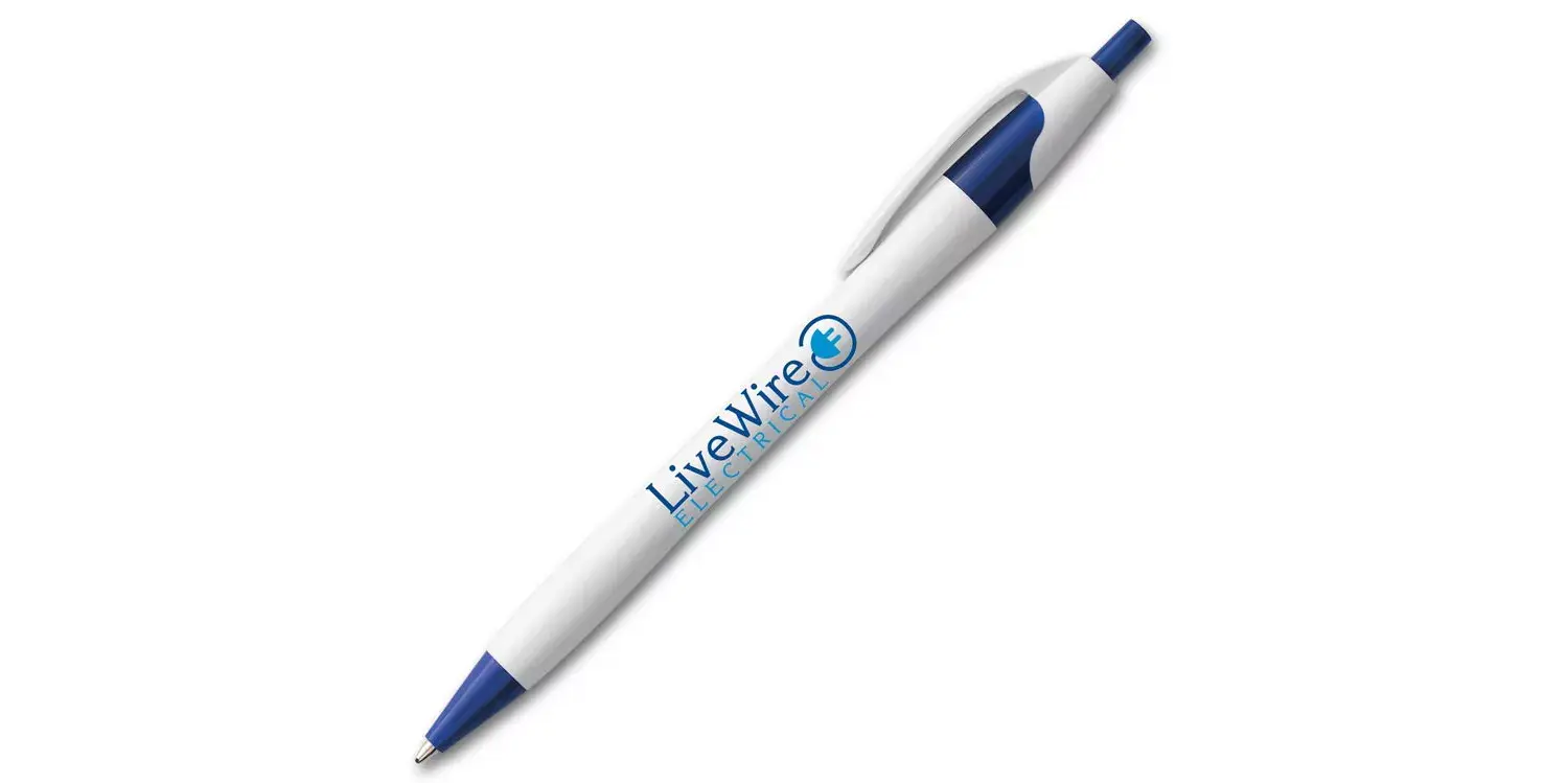 Custom Company Pen, White