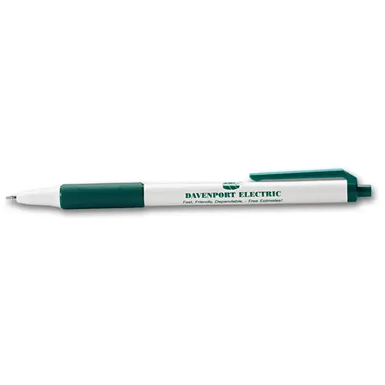 BIC® Clic Stic Pen with Logo & Color Rubber Grip