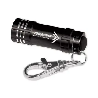 109521 - Custom Micro 3 LED Flashlight Key Chain