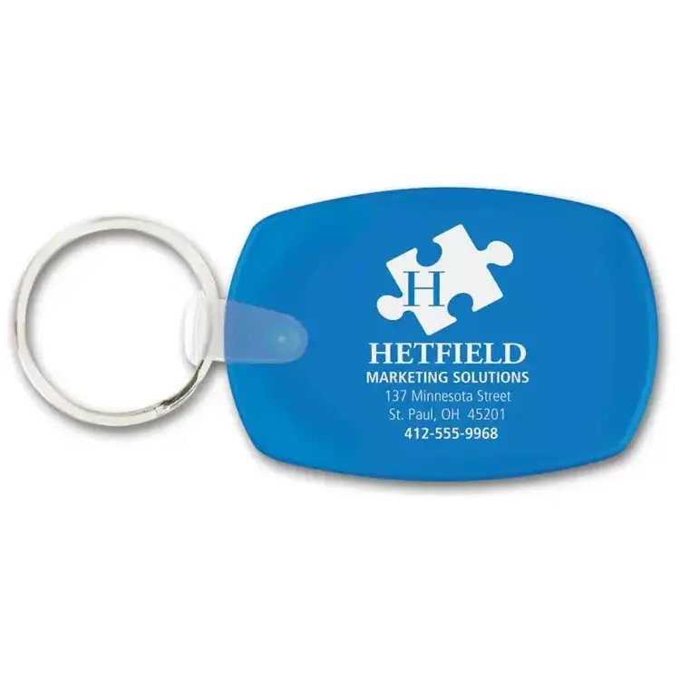 108914 - Custom Oblong Company Key Tags