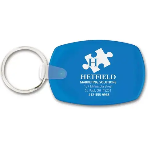 108914 - Custom Oblong Company Key Tags