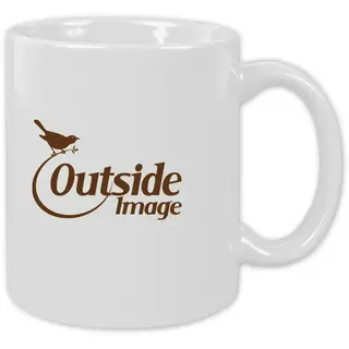 109623 - Promotional Products - White Custom Ceramic Coffee Mugs with Company Logo