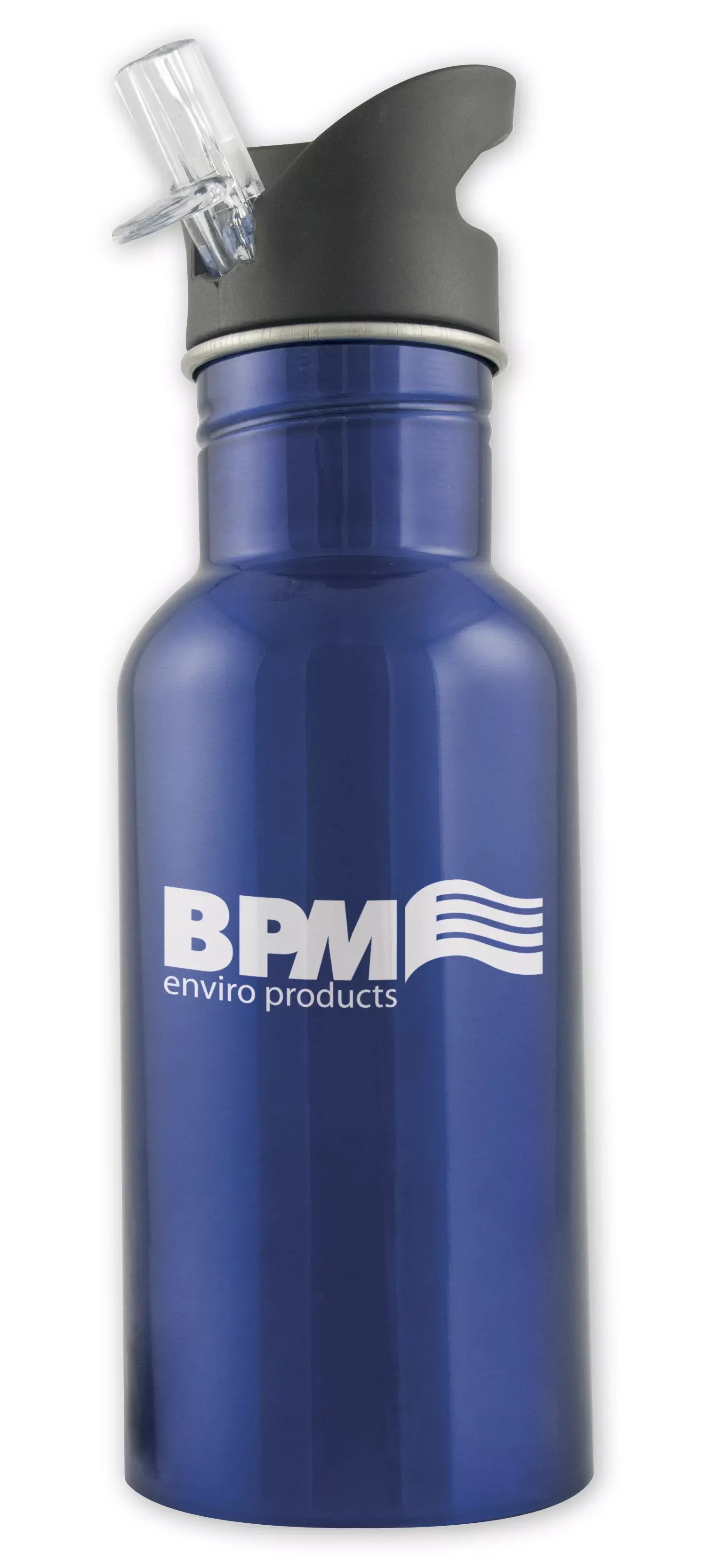 109655 - Custom Logo Stainless Steel Sport Bottles, Wide Mouth, 16 Oz.