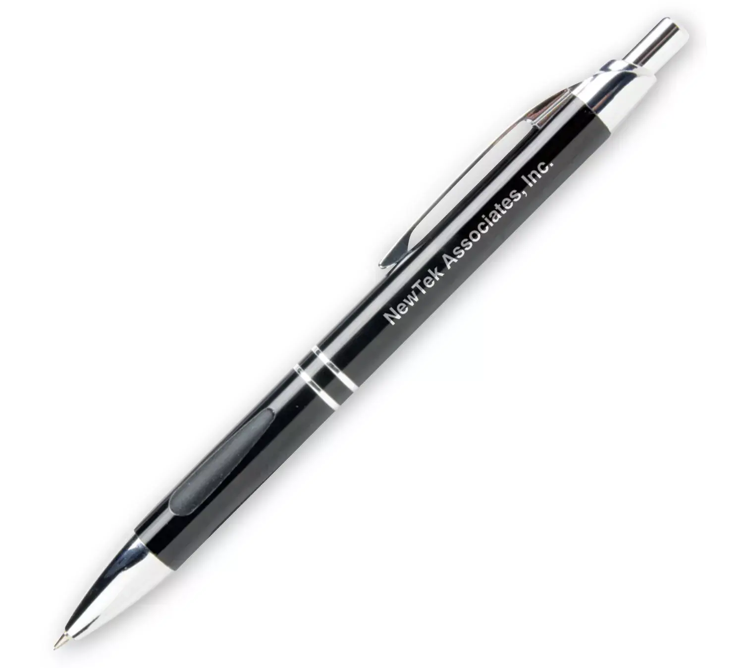 109132 - Custom Company Pen with Black Ink and Silver Tips